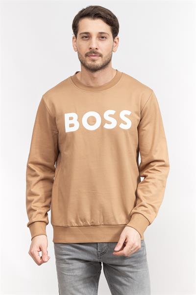 Boss Erkek Bisiklet Yaka Sweatshirt