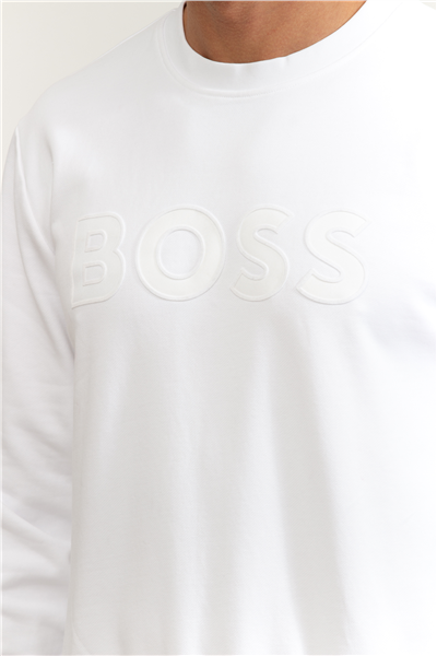 Boss Erkek Bisiklet Yaka Sweatshirt