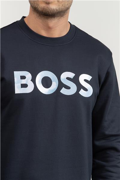 Boss Erkek Bisiklet Yaka Sweatshirt