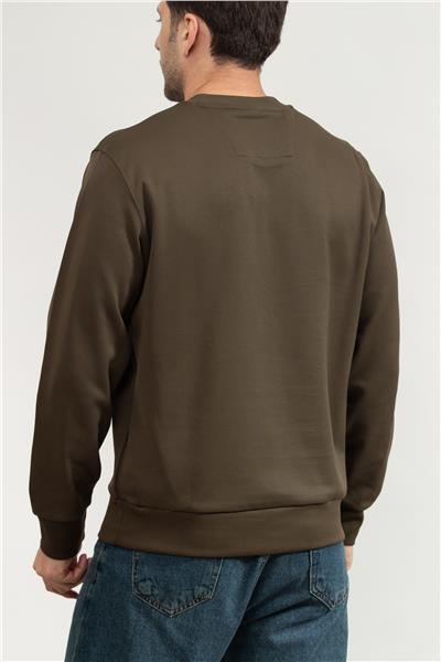 Boss Erkek Bisiklet Yaka Sweatshirt