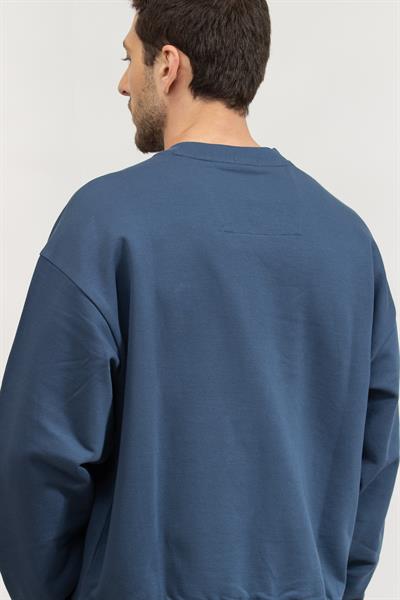 Boss Erkek Bisiklet Yaka Sweatshirt