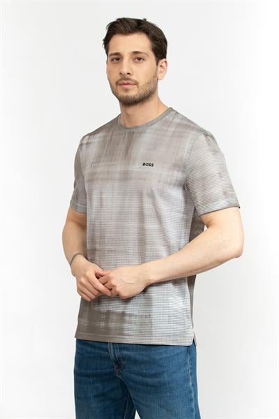 Boss Erkek Bisiklet Yaka T-Shirt Yeşil