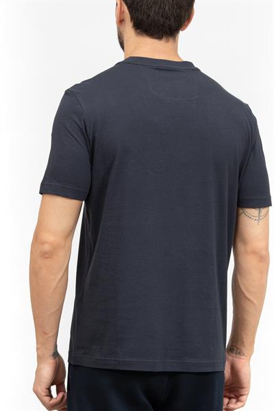 Boss Erkek Bisiklet Yaka T-Shirt Mavi