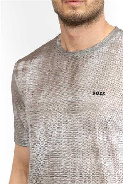 Boss Erkek Bisiklet Yaka T-Shirt Yeşil