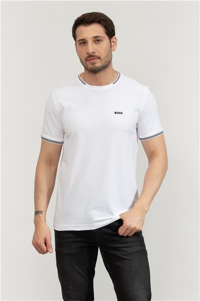 Boss Erkek Bisiklet Yaka T-Shirt