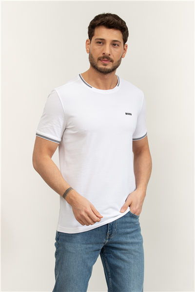 Boss Erkek Bisiklet Yaka T-Shirt
