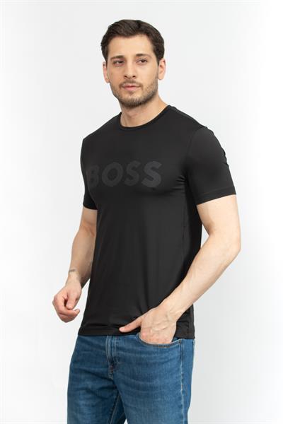 Boss Erkek Bisiklet Yaka T-Shirt Siyah