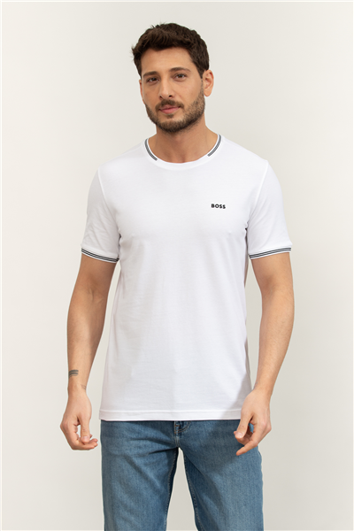 Boss Erkek Bisiklet Yaka T-Shirt