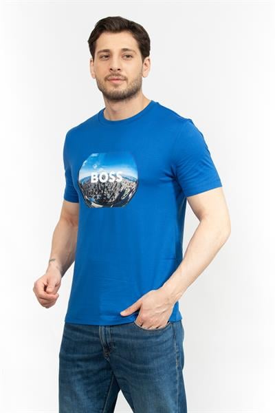 Boss Erkek Bisiklet Yaka T-Shirt