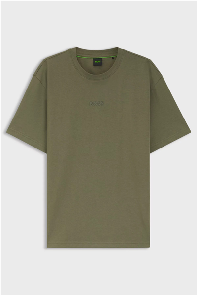 Boss Erkek Bisiklet Yaka T-Shirt Kahverengi