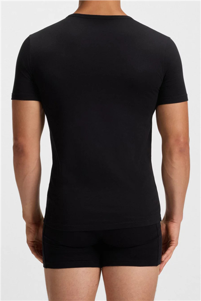 Boss Erkek Bisiklet Yaka T-Shirt Siyah