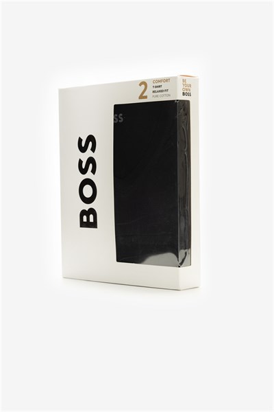 Boss Erkek Bisiklet Yaka T-Shirt Siyah