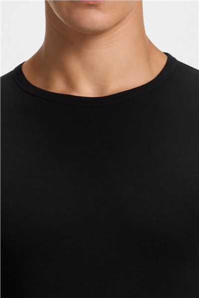 Boss Erkek Bisiklet Yaka T-Shirt Siyah
