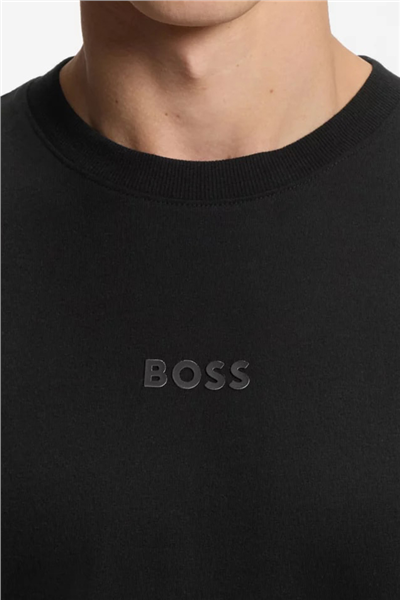 Boss Erkek Bisiklet Yaka T-Shirt Siyah