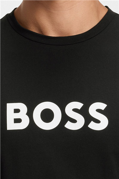 Boss Erkek Bisiklet Yaka T-Shirt Siyah