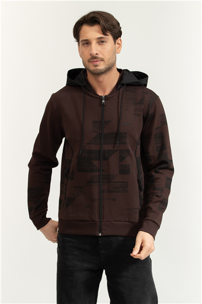 Boss Erkek Fermuarlı Sweatshirt