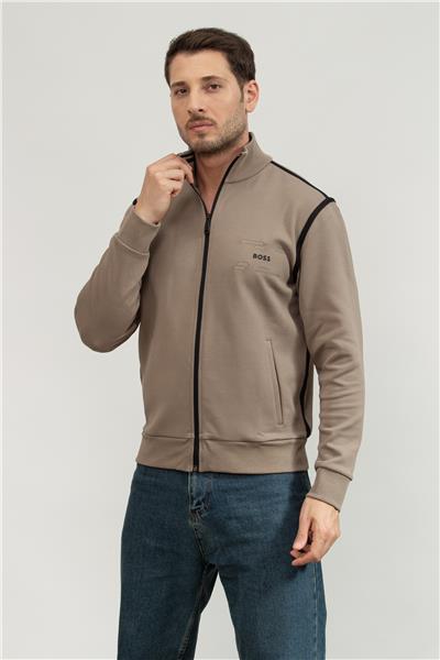 Boss Erkek Fermuarlı Sweatshirt