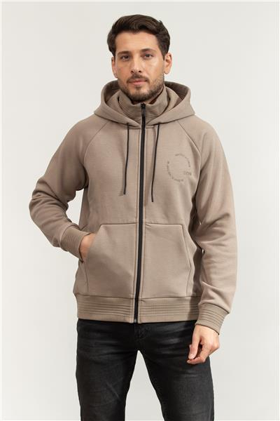 Boss Erkek Fermuarlı Sweatshirt