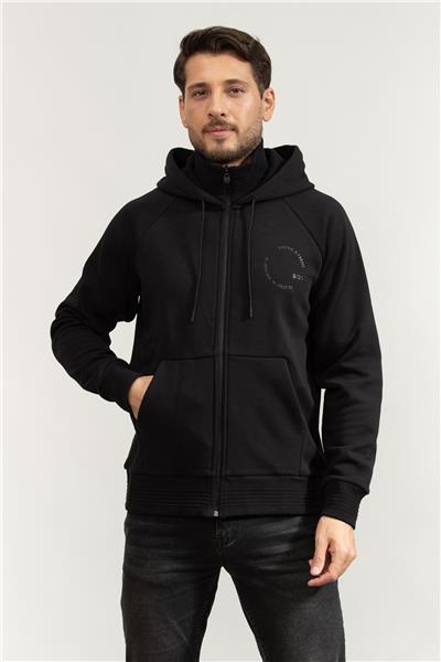 Boss Erkek Fermuarlı Sweatshirt
