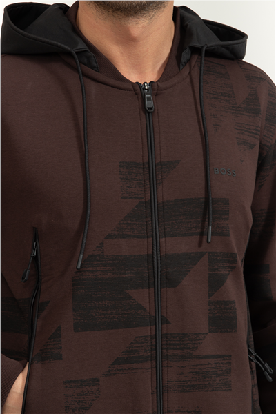 Boss Erkek Fermuarlı Sweatshirt