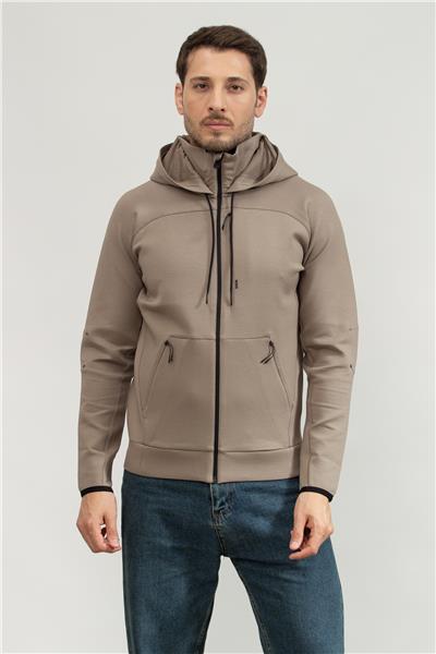 Boss Erkek Fermuarlı Sweatshirt