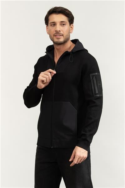 Boss Erkek Fermuarlı Sweatshirt