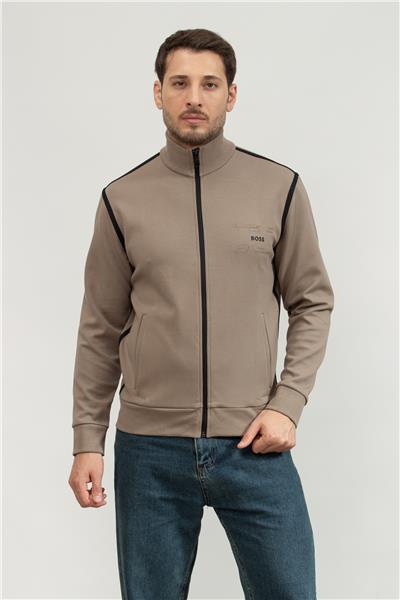 Boss Erkek Fermuarlı Sweatshirt
