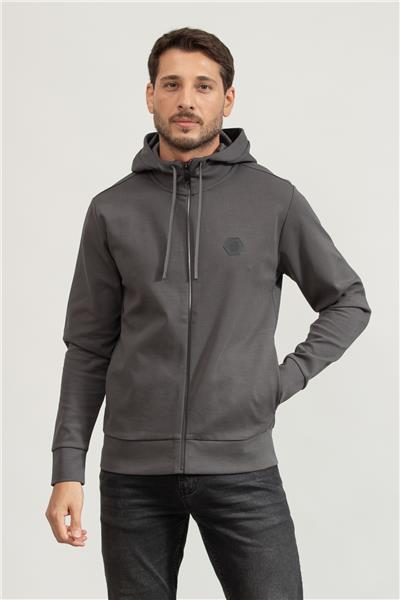 Boss Erkek Fermuarlı Sweatshirt