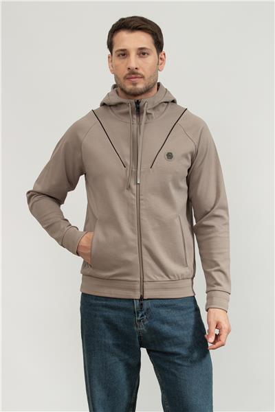 Boss Erkek Fermuarlı Sweatshirt