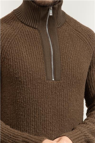 Boss Erkek Fermuarlı Sweatshirt