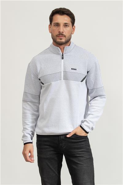 Boss Erkek Fermuarlı Sweatshirt