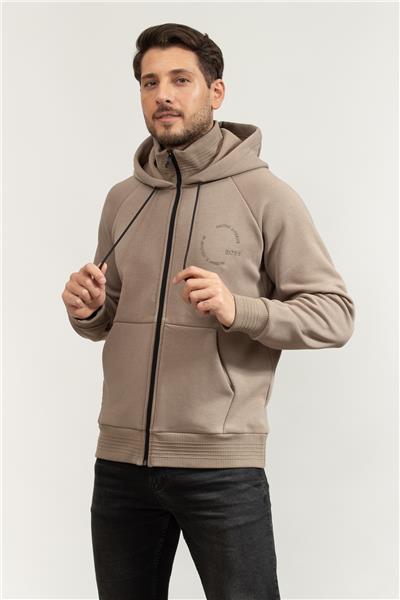 Boss Erkek Fermuarlı Sweatshirt