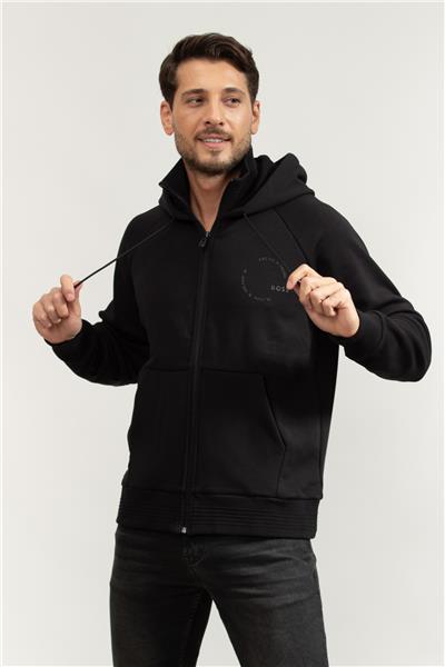 Boss Erkek Fermuarlı Sweatshirt