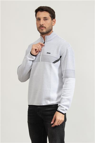Boss Erkek Fermuarlı Sweatshirt