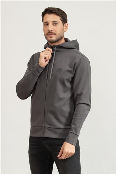 Boss Erkek Fermuarlı Sweatshirt