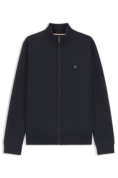 Boss Erkek Fermuarlı Sweatshirt Mavi