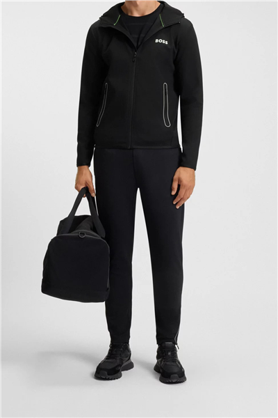 Boss Erkek Fermuarlı Sweatshirt Siyah