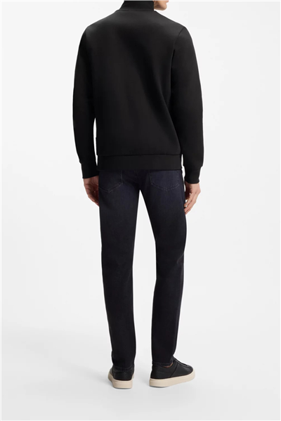 Boss Erkek Fermuarlı Sweatshirt Siyah