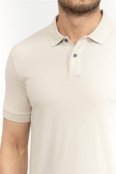 Boss Erkek Polo Yaka T-Shirt Beyaz
