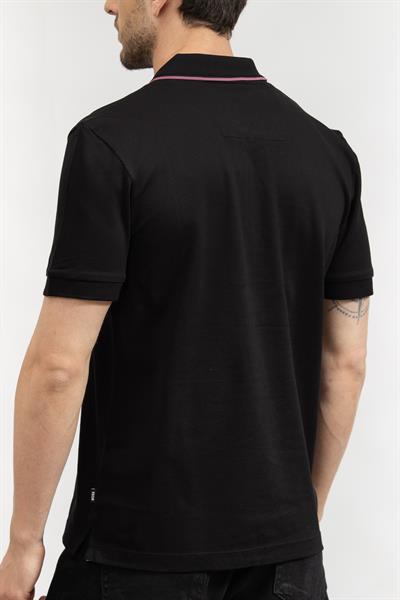 Boss Erkek Polo Yaka T-Shirt Siyah