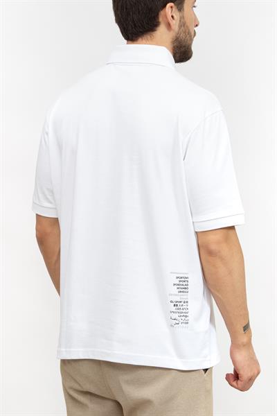 Boss Erkek Polo Yaka T-Shirt Beyaz