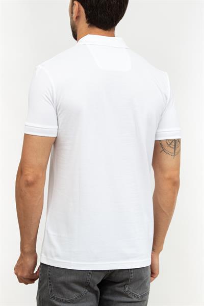 Boss Erkek Polo Yaka T-Shirt Beyaz