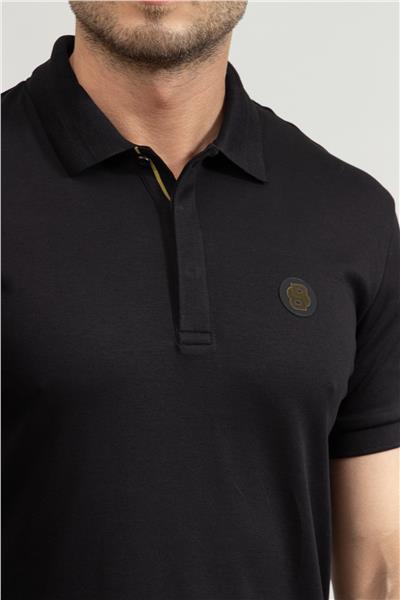 Boss Erkek Polo Yaka T-Shirt Siyah