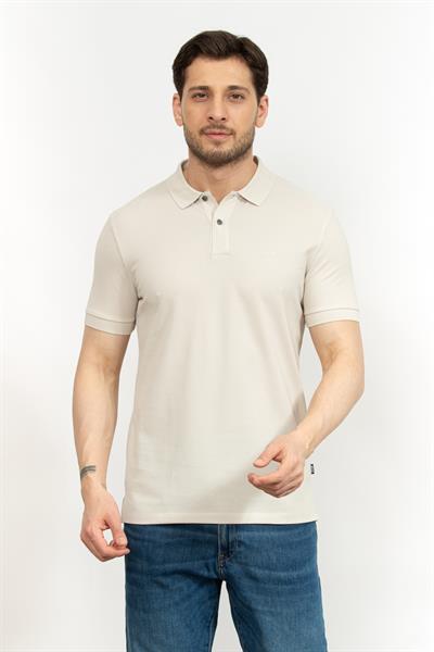 Boss Erkek Polo Yaka T-Shirt Beyaz