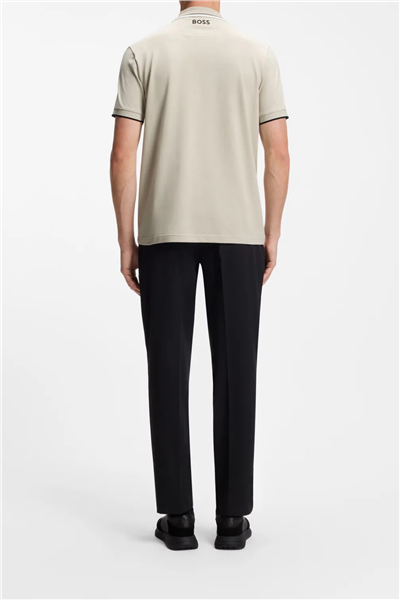 Boss Erkek Polo Yaka T-Shirt Bej