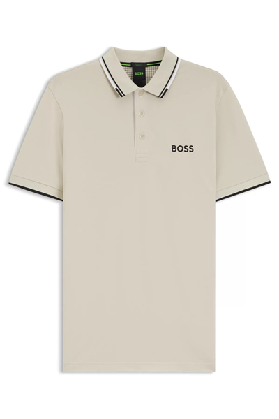 Boss Erkek Polo Yaka T-Shirt Bej