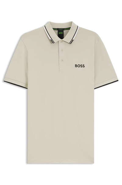 Boss Erkek Polo Yaka T-Shirt Bej