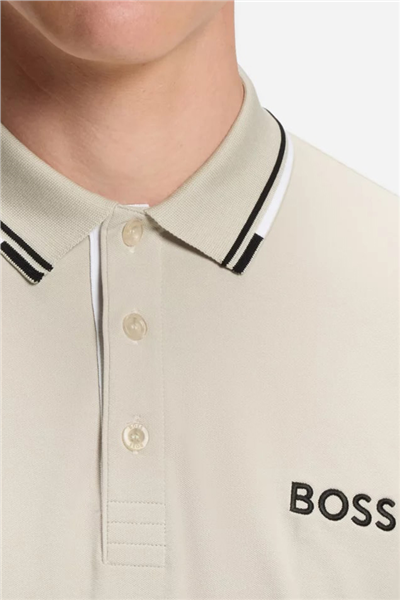 Boss Erkek Polo Yaka T-Shirt Bej