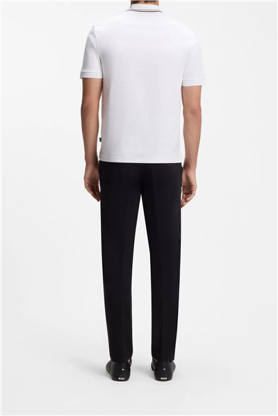 Boss Erkek Polo Yaka T-Shirt Beyaz