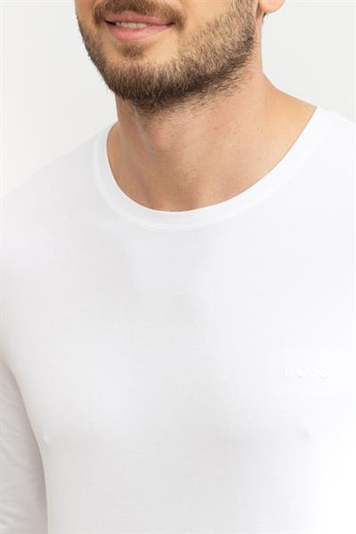 Boss Erkek Uzun Kollu T-Shirt Beyaz